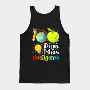 100 Dias Mas Inteligente Spanish Teacher 100Th Day School Tank Top